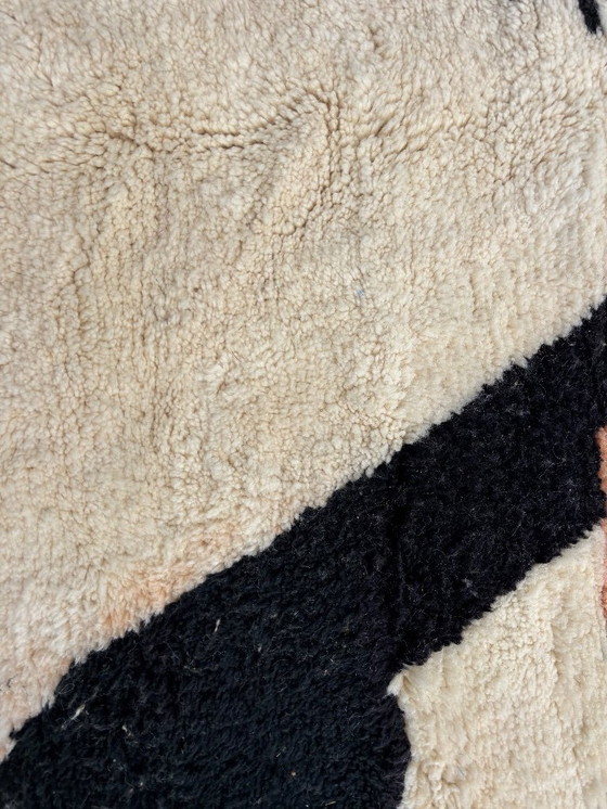 Image 1 of Berber Buntes Marokkanisches Beni Ourain Wollteppich 200x300 cm - Berber Marokkanischer Teppich