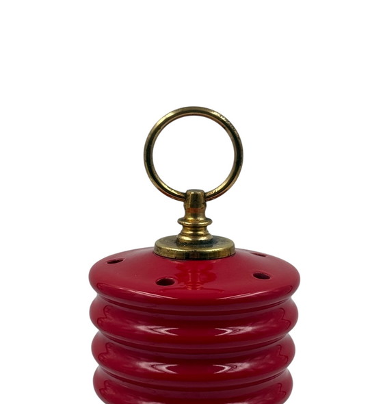 Image 1 of Space Age Ceramic Lantern-Shaped Table Lamp, Ceramiche Fiorentine Italy, 1970s