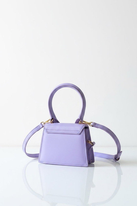 Jacquemus Le Chiquito in pastel lilac leather – Top handle bags, Metal (photo 4 of 15)