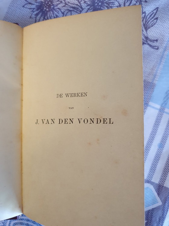 Juego decorativo de 22 piezas: Obras de Vondel (ca. 1890) – Libros de arte, Paper (photo 5 of 6)