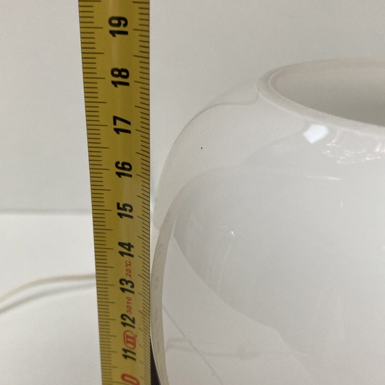 Image 1 of Table lamp white opaline glass vintage 70'S italian work