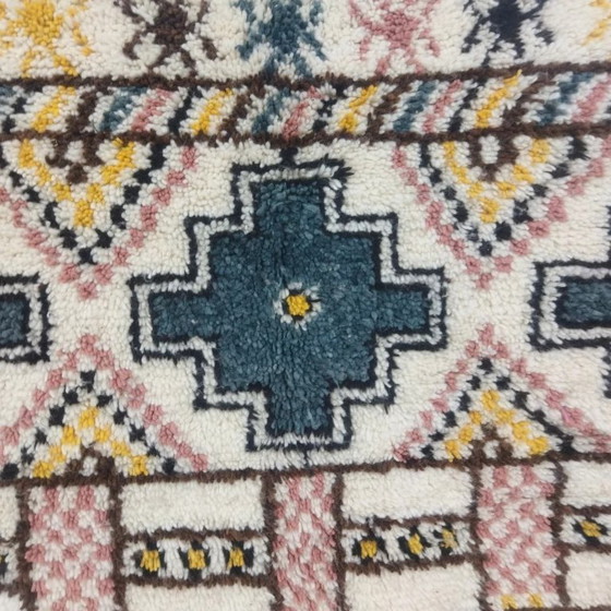 Image 1 of Berber Rug Geometric Multicolor – Natural Wool Handwoven (260 × 160 cm)