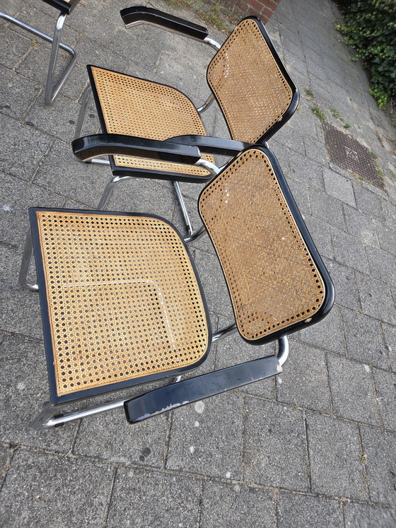 6x Stühle der Marke 'Cesca' – Esszimmerstühle, Metal, Rattan (photo 3 of 11)