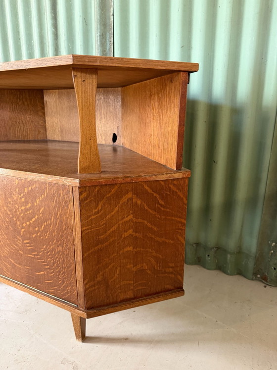 Vintage hoekkast jaren 60 – Opbergkast, Metaal, Hout (photo 5 of 12)