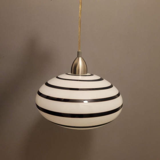 Suspension boule zébrée, Eglo Leuchten, vintage – Lampes, Céramique (photo 7 of 10)