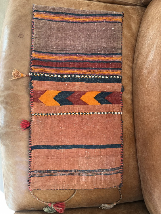 Image 1 of Antike persische Kameltasche (Khorjin) – handgewebte Wolle – ca. 1900–1930