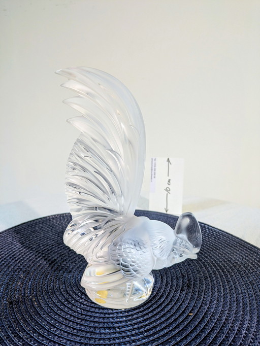 Lalique haan, 'Le coq nain' kristal