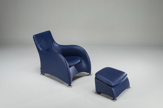 Image 1 of Set Loge Loungestoel & Ottoman van Gerard Van Den Berg voor Montis, jaren 1990