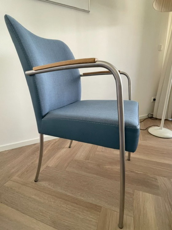 Bert Plantagie - 2 eetkamerstoelen Rumba – Textiel, Hout (photo 4 of 8)
