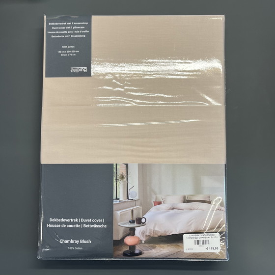 Image 1 of Auping Chambray Blush dekbedovertrek - 140x200/220