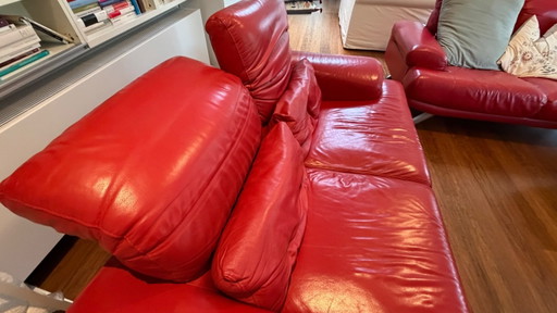 3 tweepersoonsbanken te koop – Natuzzi, 2 zitsbanken, Leather (photo 2 of 7)