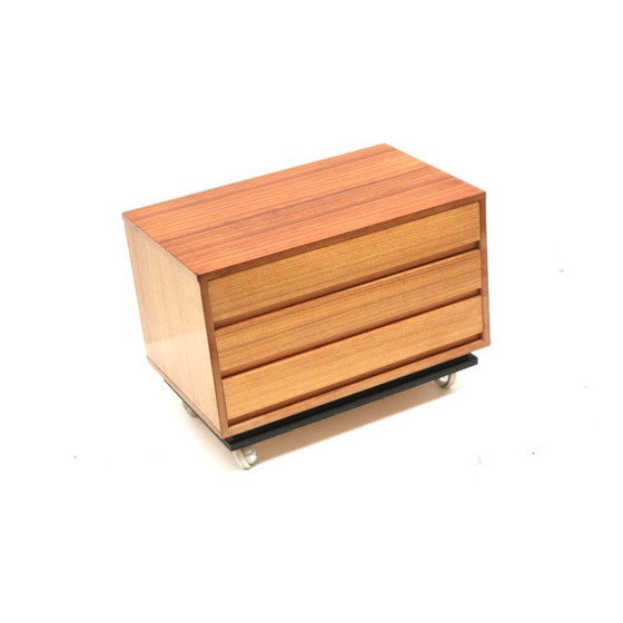 Image 1 of Vintage ladekastje op wieltjes gemaakt in de jaren ’60