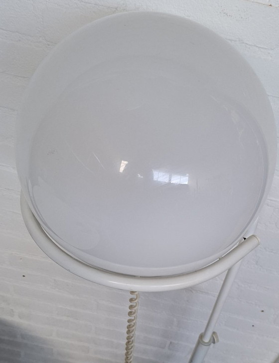 Hala Zeist Floor light model 615 The Basket 1970s, Cast Iron, Metal, White (photo 2 of 8)