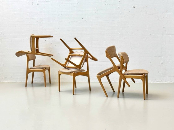 Image 1 of Set de 6 chaises modèle No.49 d'Erik Buch pour O.D. Møbler A-S au Danemark, années 1960