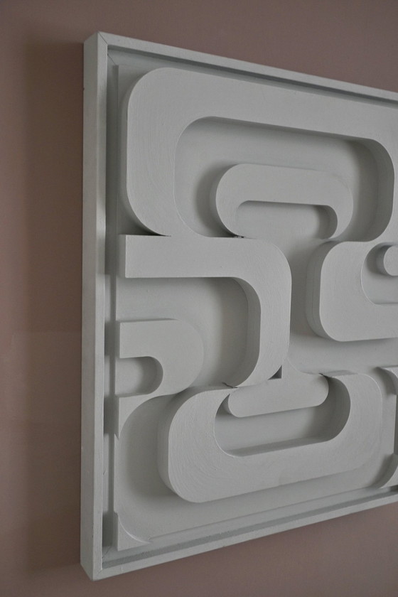 Image 1 of Relieve mural de madera - Reverso - Young C Art - Ámsterdam