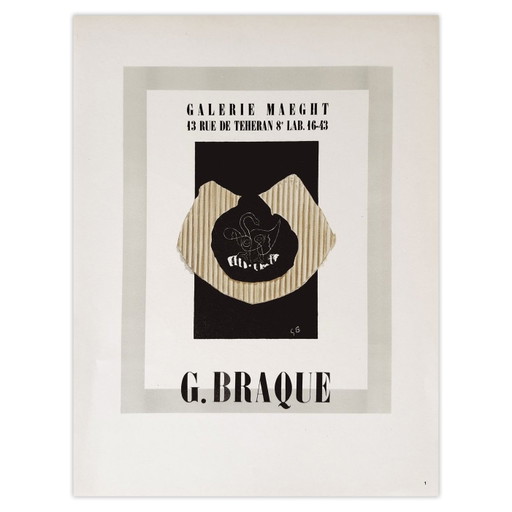 Georges BRAQUE AF 1946 - Galerie Maeght-poster 1959