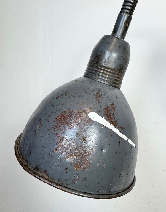 Image 1 of Grey Industrial Scissor Wall Lamp from Elektroinstala, 1960s