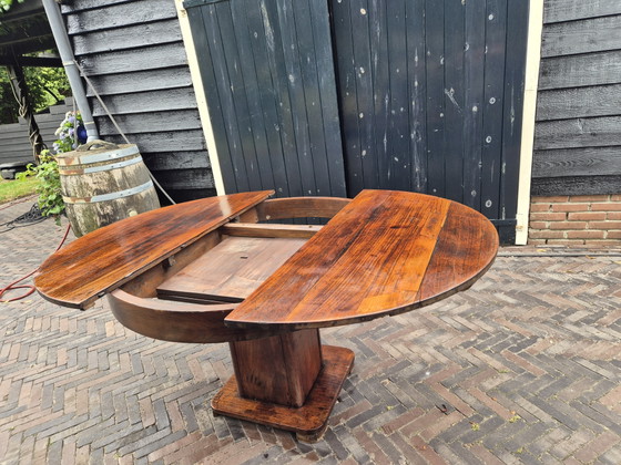 Image 1 of Art Deco extendable dining table