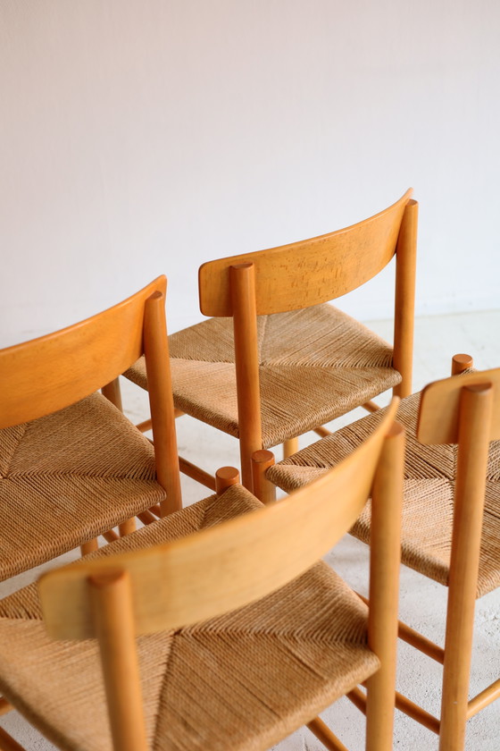 Ensemble de 4 chaises de salle à manger vintage, modèle J39 Folk Chair, 1947 – Fredericia, Wood (photo 10 of 11)
