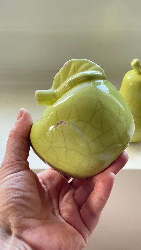 Image 1 of POMME POIRE Céramique Effet Craquelé