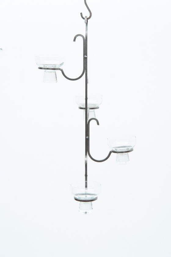 Image 1 of wrought iron candle holder from Denmark