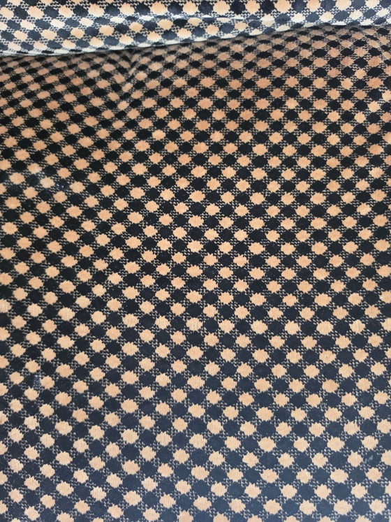 Fauteuil Vintage/Rétro Élégant Avec Pouf Assorti – Tweed Pied-de-poule – Bancs, Wool (photo 3 of 5)