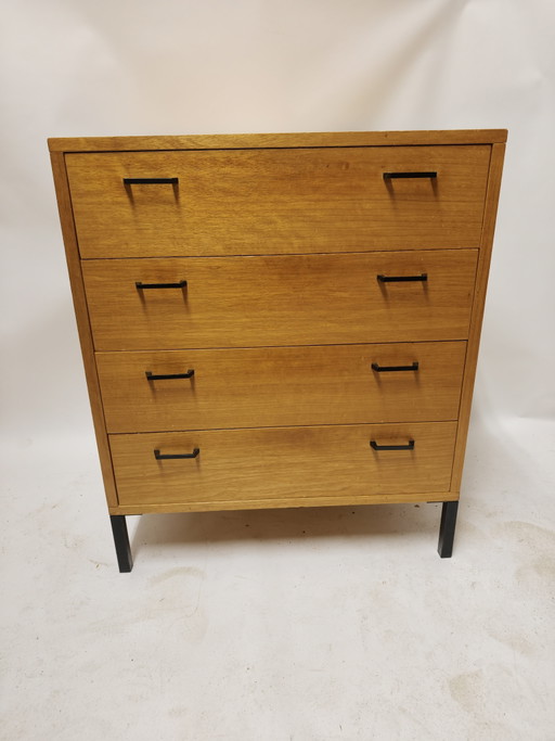 Vintage ladenkast met 4 lades


