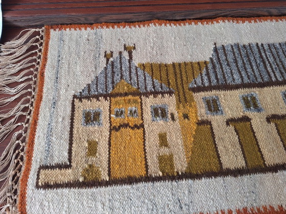 Image 1 of Kelim wandkleed wol handgemaakt vintage