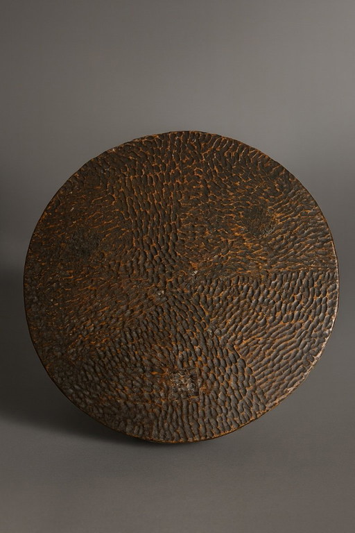 SIDE TABLE OR STOOL IN THE STYLE OF THE MAROLLES WORKSHOPS, 1950