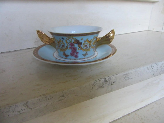 Image 1 of ROSENTHAL VERSACE Le Jardin de Versace - Zuppiera con manici e piattino 