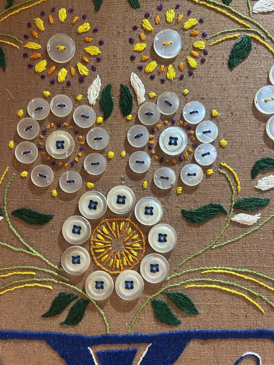 Image 1 of geborduurde afbeelding 1970