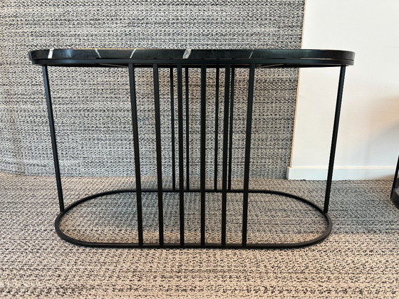 (2x) Table d'appoint Bolia Posea en marbre – Tables d'appoint, Marble, Metal (photo 2 of 5)