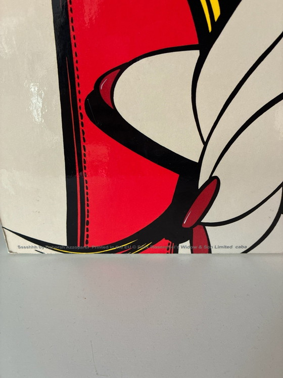 Decorazione murale Pop Art Vintage IKEA Solmyra, "Sssshhh" (1999), Decorazioni murali, MDF, Carta, Nero (foto 3 di 8)