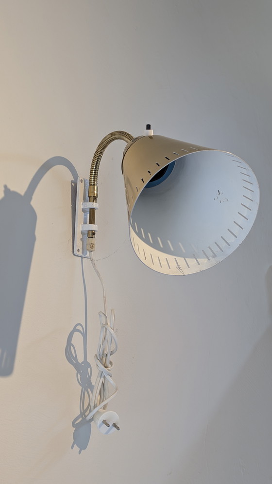 Image 1 of Lampada da parete flessibile in ottone - AJH Svezia, anni '50