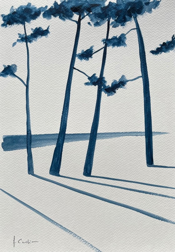 Signed A4 Watercolor – Paintings & Drawings, Paper (photo 2 of 5)