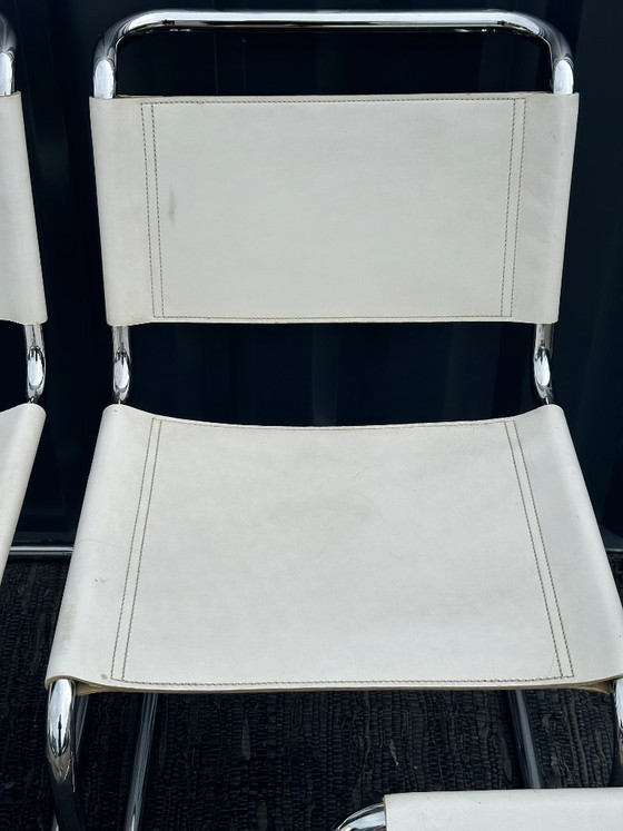 Mart Stam S 33 Chairs – Dining chairs, Chrome, Leather (photo 9 of 24)