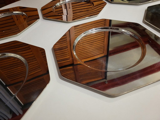 6x Vintage Design Teghini Firenze Italy dinner plates | 1970