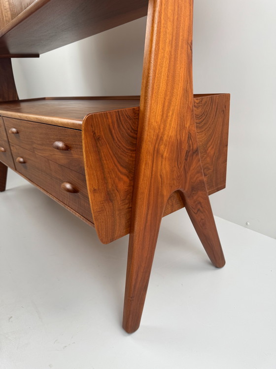 Image 1 of Buffet double modèle 53 par Harry Østergaard pour Randers Møbelfabrik – Design sculptural danois en teck