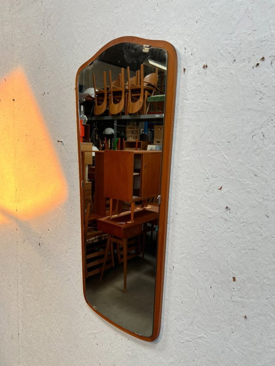 Vintage Rectangular Mirror, Teak, Sweden 1960s – Wood, Glass (photo 6 of 12)