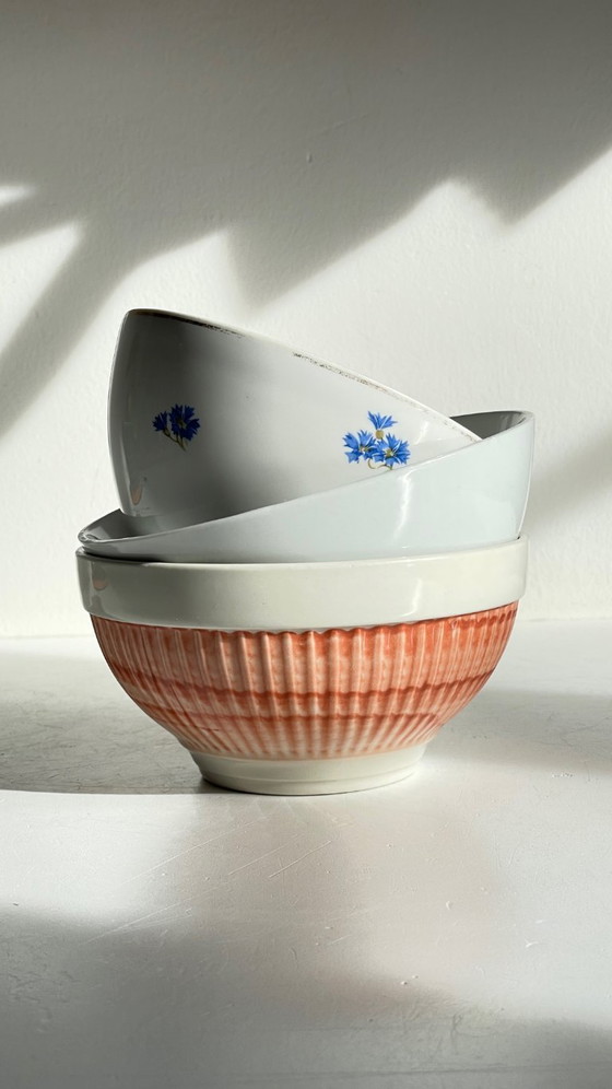 Image 1 of Vintage Ceramic Blueberry Bowls