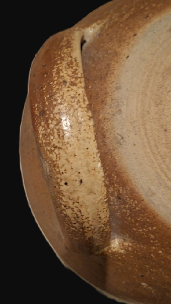 Image 1 of ANTICA BROCCA PER OLIO IN GRES PORCELLANATO XIX secolo