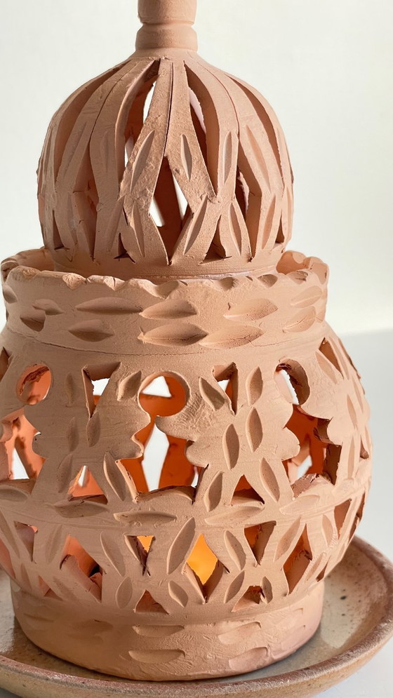 Image 1 of Handmade Terracotta Tealight Candle Holder