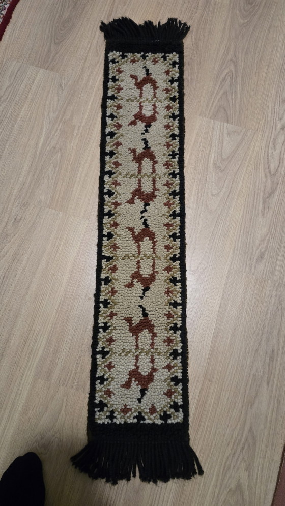 Arazzo da parete Rya scandinavo vintage - Arazzo in lana con cervi MCM (anni '70) – Decorazioni murali, Wool (photo 7 of 10)