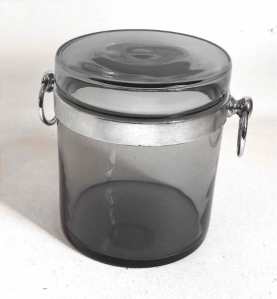 Secchiello per il ghiaccio, anni '70, diametro 22 cm – Accessori da tavola, Glass, Metal (photo 4 of 12)