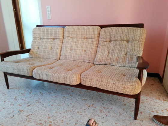 Image 1 of Scandinavian Living Room Set FD-118 – Grete Jalk for France & Søn (1960s)🔴 Description: Authentic Scandinavian living room set