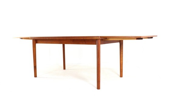 Image 1 of Henning Kjearnulf Vejle rectangular extendable dining table XL vintage