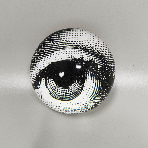 1970S Piero Fornasetti Astonishing Crystal Paperweight Sphere. Made In Italy