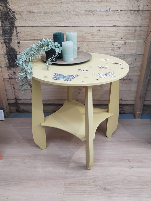 Table ronde vintage, Upcycled