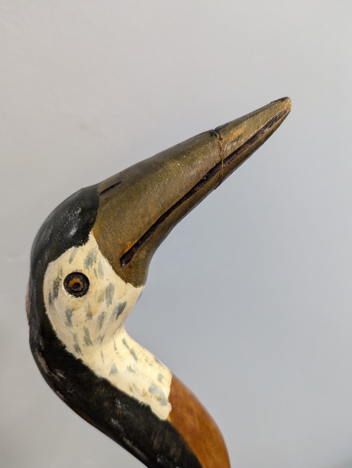 Vintage Wooden Bird 1960S