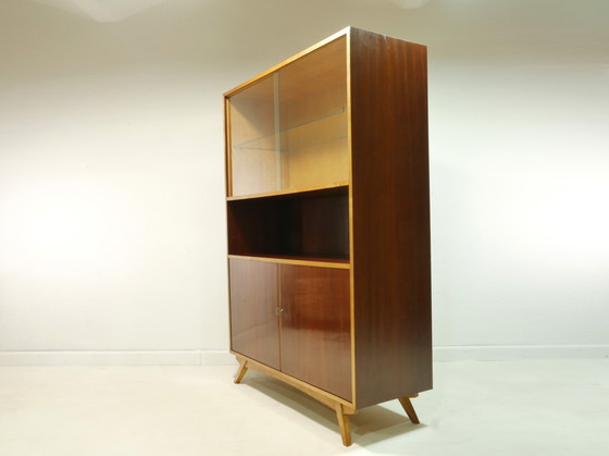 Image 1 of Highboard Vintage des années 60 - Vitrine de salon Mid Century - Made in Germany
